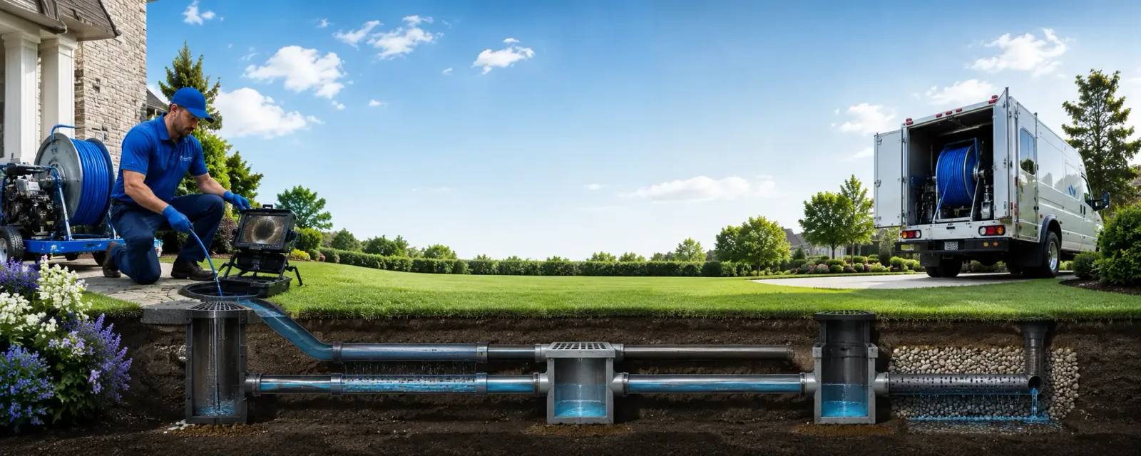 Outdoor drain cleaning information for Hammond, NY